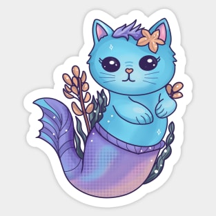 Purrmaid the Cute Cat Mermaid Sticker